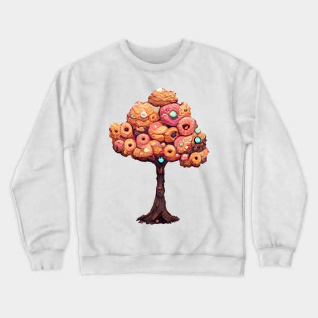 Donut Tree #1 by dozydonut Crewneck Sweatshirt by dozydonut